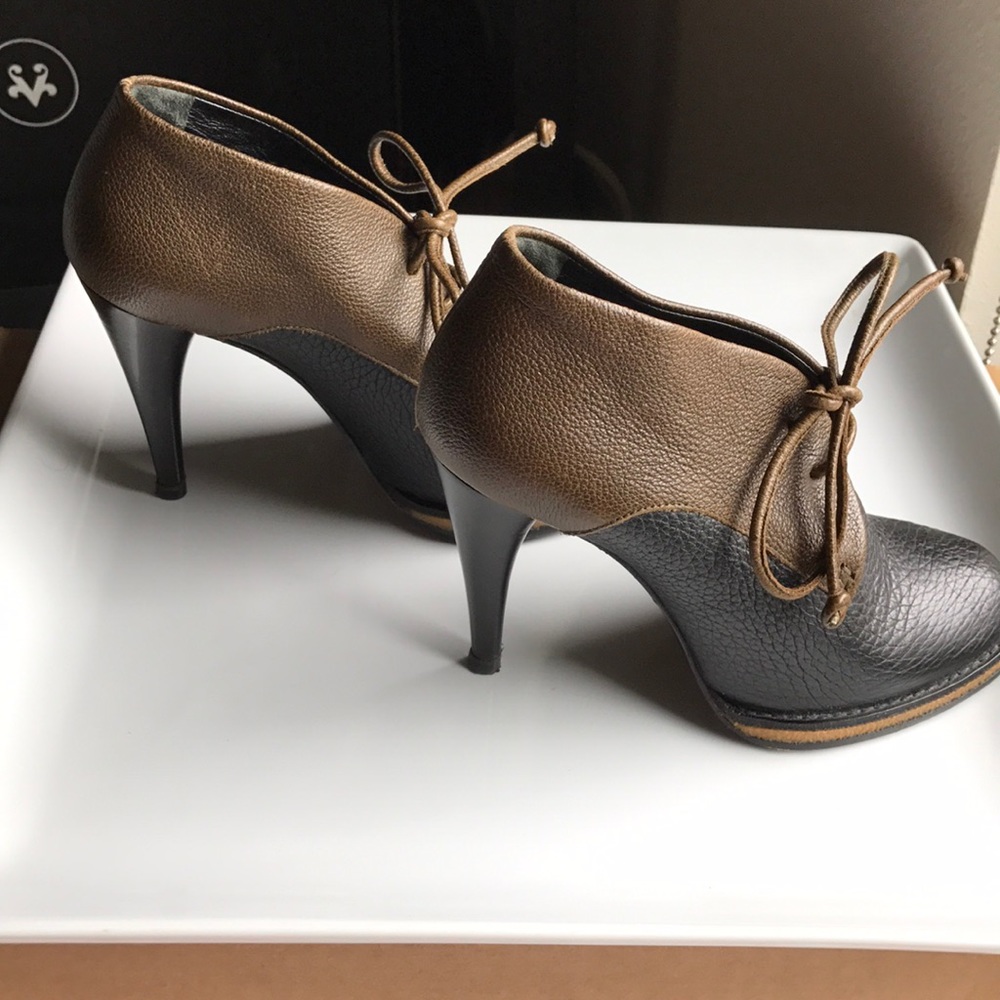 Balenciaga Paris Two-Tone Booties 37 - Picture 4 of 8